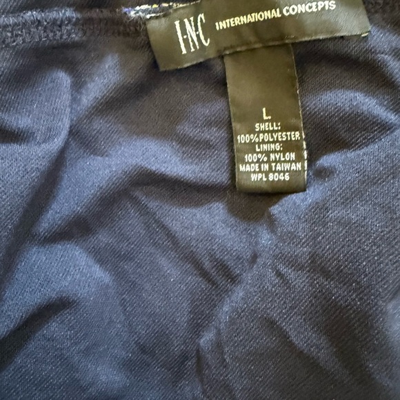 INC International Concepts Skirt Blue Paisley Circle Size Large - Picture 3 of 4